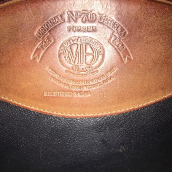 Vintage Ghurka Marley Hodgson Purser No. 76 Crossbody Bag In Rare Two Tone Navy - Picture 2 of 6